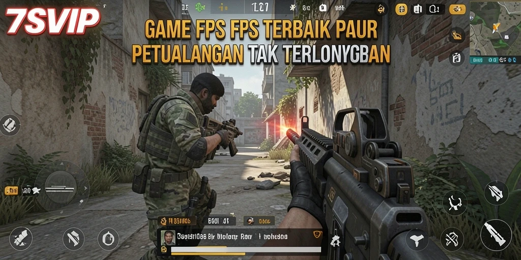 Screenshot gameplay menunjukkan aksi seru dalam pertempuran di 7SVIP.