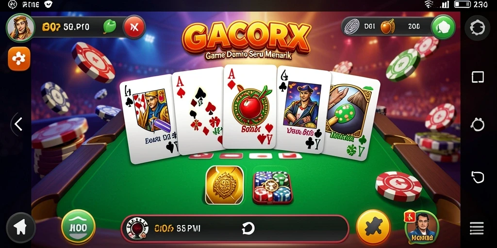 Tampilan gameplay seru GACORX di dunia Domino.
