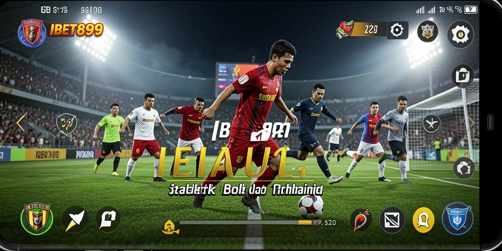 Gameplay mendebarkan dari IBET899 dengan aksi sepak bola yang realistis.