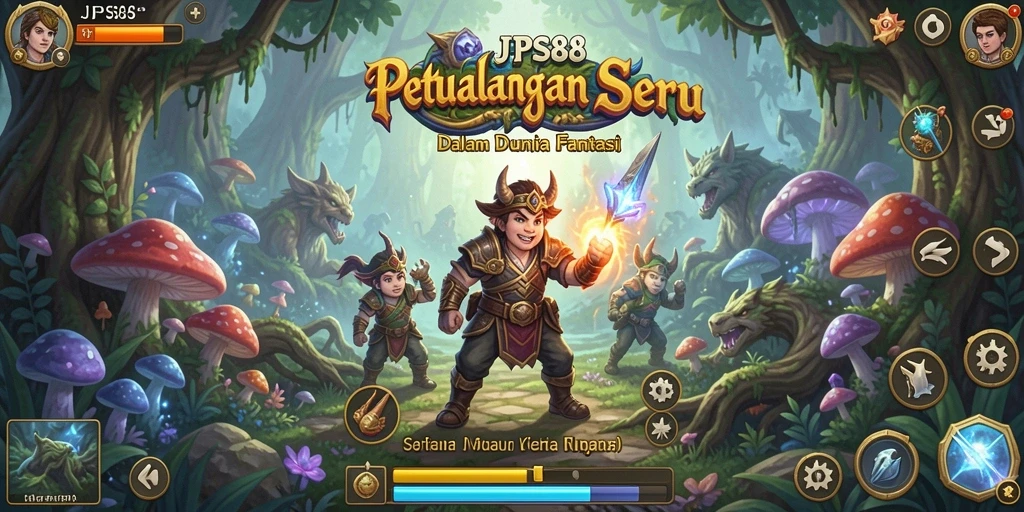 Tangkapan layar gameplay JPS88 menunjukkan aksi petualangan seru.