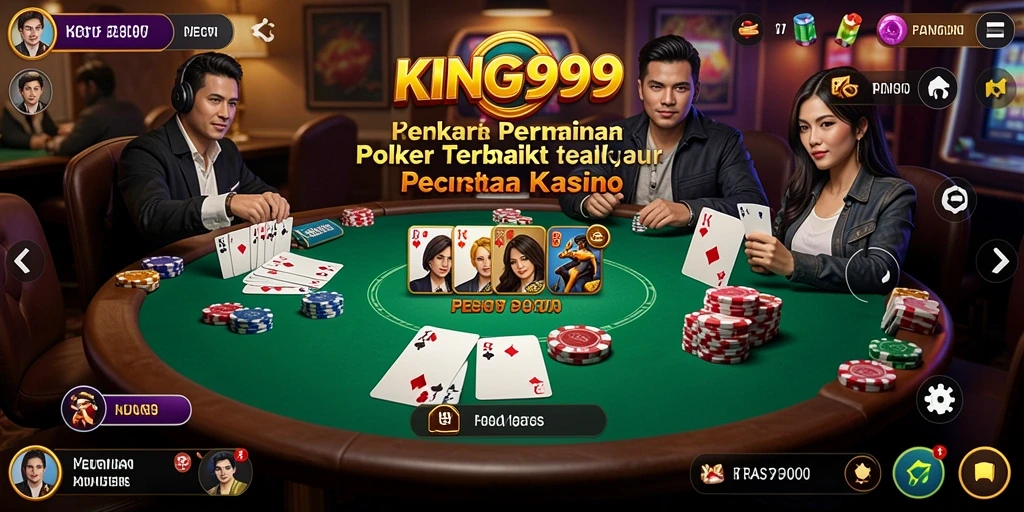 Tampilan gameplay <strong>KING999</strong> yang mendebarkan dan penuh strategi poker.