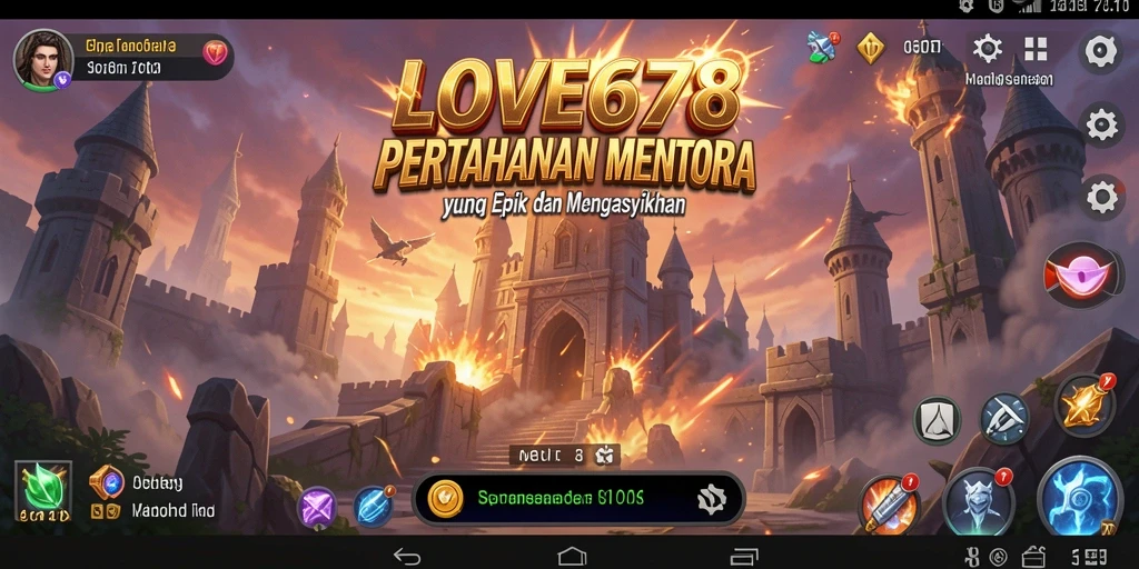 Tampilan gameplay Tower Defense yang mendebarkan dan menantang.