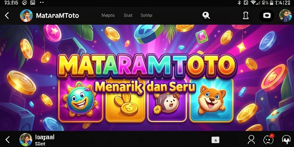 Tampilan gameplay menarik dari MATARAMTOTO saat berputar.