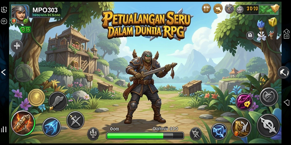 Tangkapan layar MPO303 menampilkan aksi seru dalam pertempuran RPG.