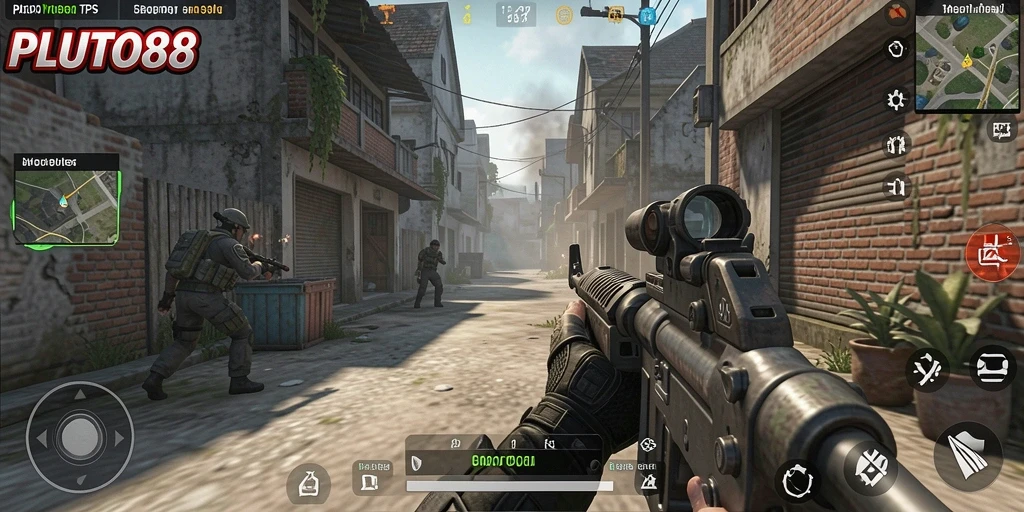 Tangkapan layar gameplay seru dari PLUTO88 menunjukkan aksi menegangkan.