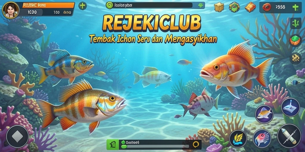 Screenshot gameplay Tembak Ikan yang spektakuler dan mendebarkan.