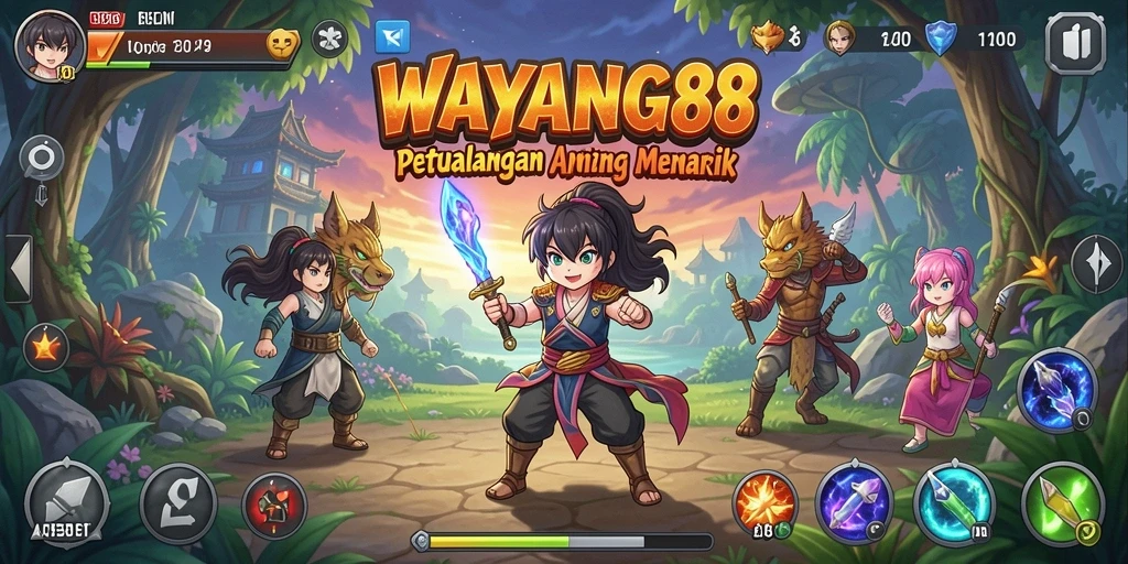 Tampilan gameplay yang memukau dalam WAYANG88.